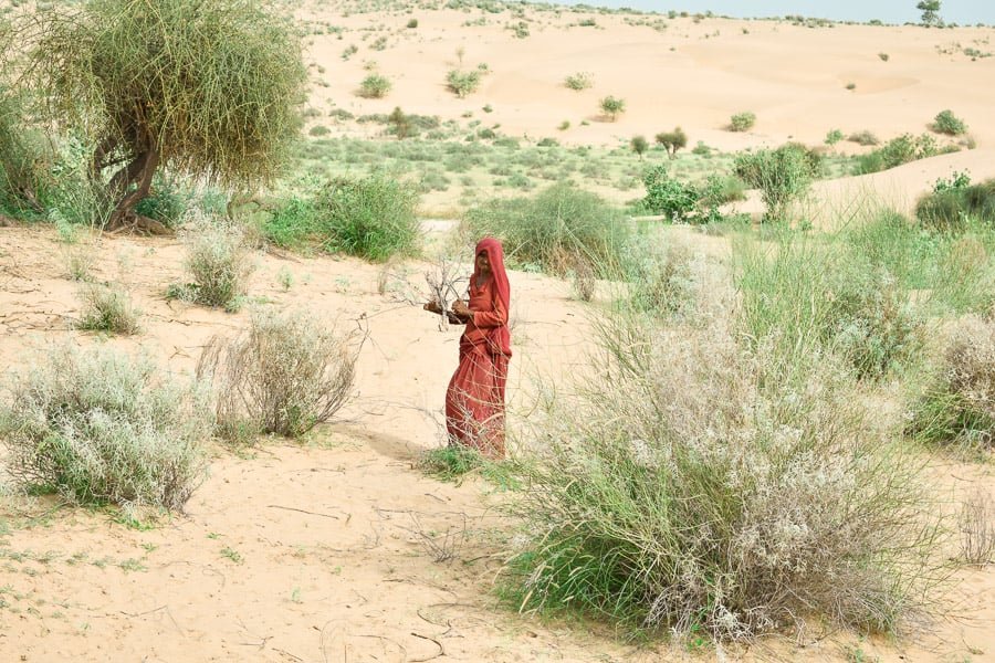 Private sunset point at Sam Sand Dunes — RUDVO Jaisalmer